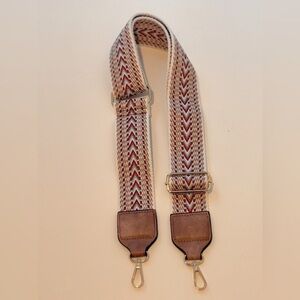 Stylish Brown and Red Guitar-Strap for Women’s purse or Phone Holder